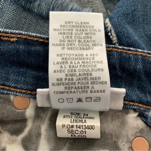 Joe’s Jeans The Ozzie Shorts Womens 24 Medium Blue Wash Cut Off Distressed - Picture 9 of 9